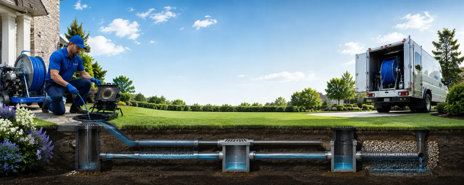 Outdoor drain cleaning information for Rainbow, TX